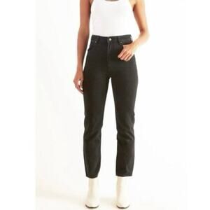 Rolla’s Dusters High Rise Slim Black Jeans 27” Inseam Size 26 *see flaw*